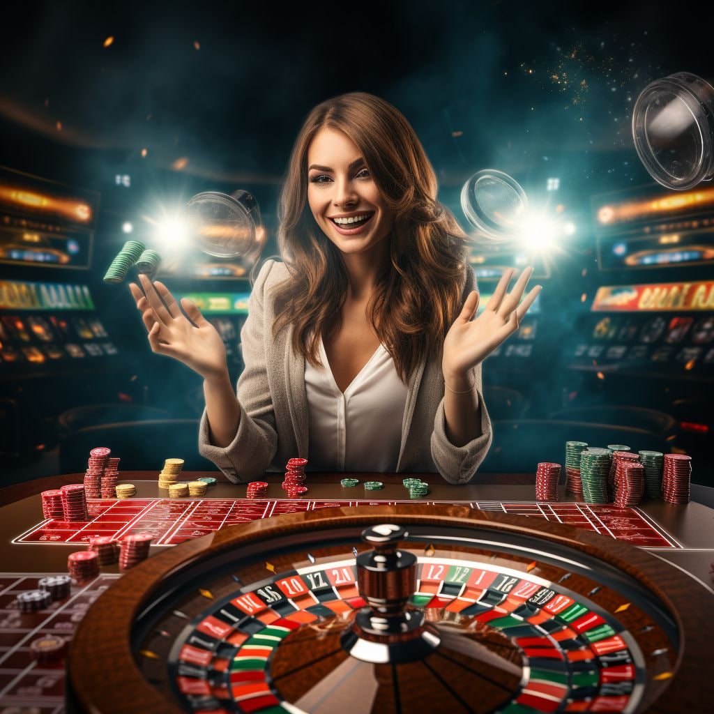 Tampilan meja kasino langsung dengan dealer profesional dan streaming real-time